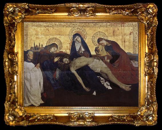 framed  Enguerrand Quarton Our Lady of condolences to Jesus, ta009-2